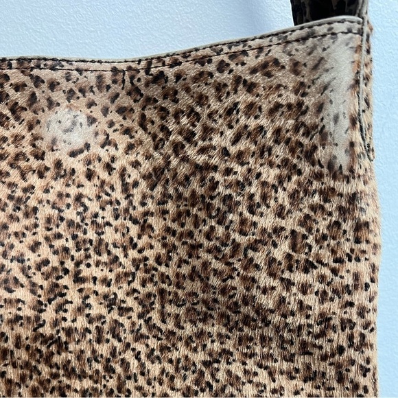 BOTTEGA VENETA VINTAGE Nylon and Faux Hair Leopard Mini Hobo - Picture 7 of 16